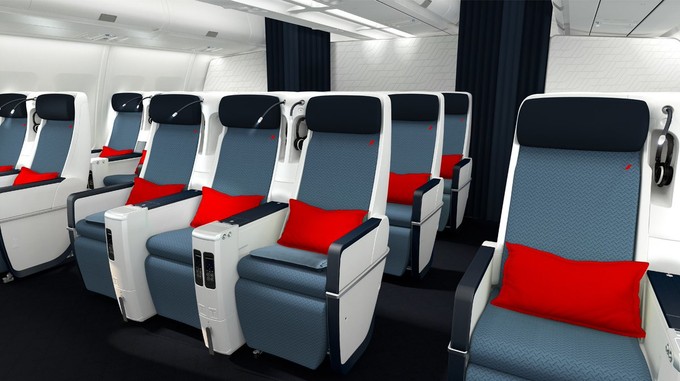 Et voilà: So sehen die neuen Sitze in Air France A330 Premium Economy aus.