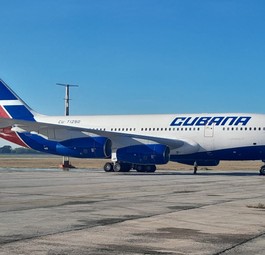 Die llyushin Il 96-300 nach der Rückkehr in Havanna: In Russland gewartet.