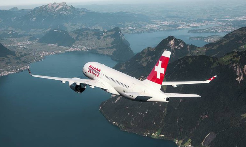 Airbus A220 von Swiss: Fliegt derzeit in Südamerika.