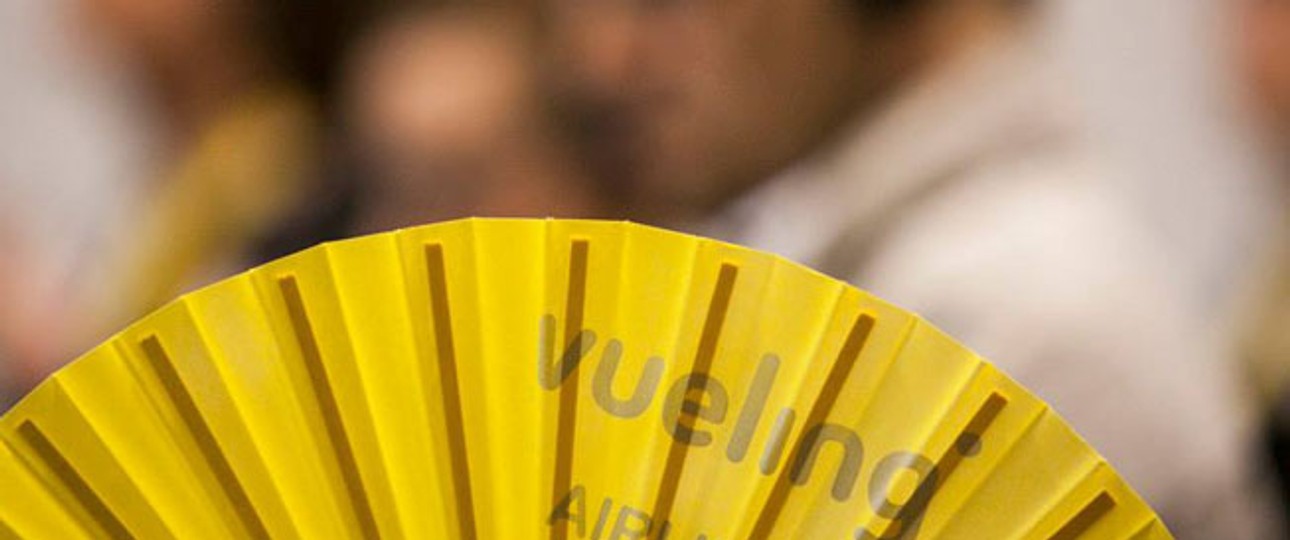 Werbeprodukt von Vueling: Die Fluglinie wurde in Italien bestraft.