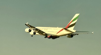 Airbus A380 von Emirates beim Start in Dubai: Bald in Berlin und Stuttgart zu sehen?