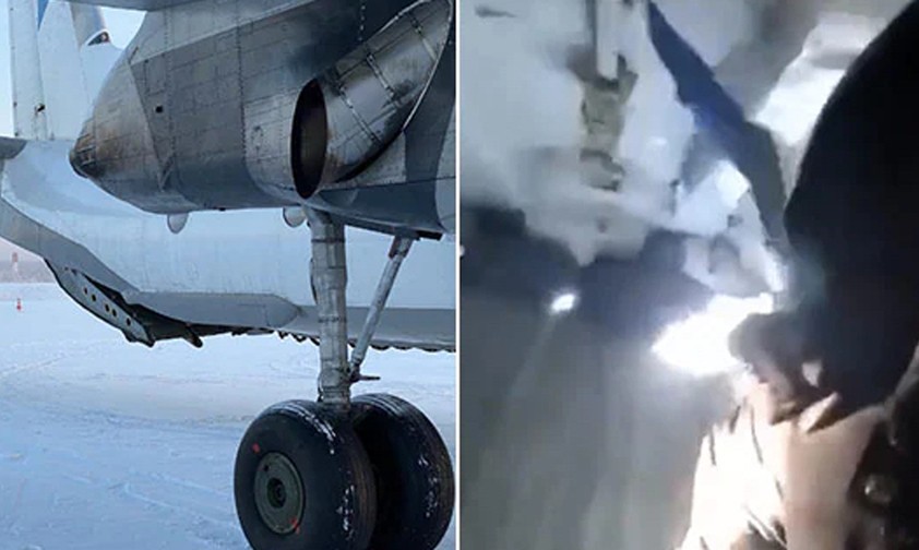 Antonov An-26 verliert im Flug Gepäck