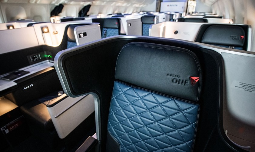 Mehr Privatsphäre in der Business Class Delta One.