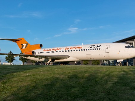 Die Boeing 727-200 im dänischen Skanderborg: Die Maschine ...