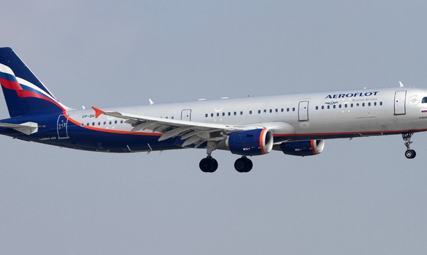 Airbus A321 von Aeroflot: Flog kurz über Estland.