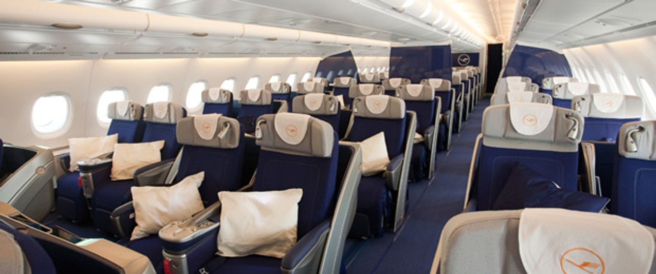 Business Class im Lufthansa A380: Immer mehr Konzerne gönnen ihren Angestellten bei der Reise diesen Luxus.