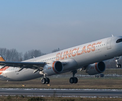 Der erste Airbus A321 Neo von Sunclass Airlines: Die Maschine hat noch keinen Linienflug für die Ferienfluglinie absolviert.