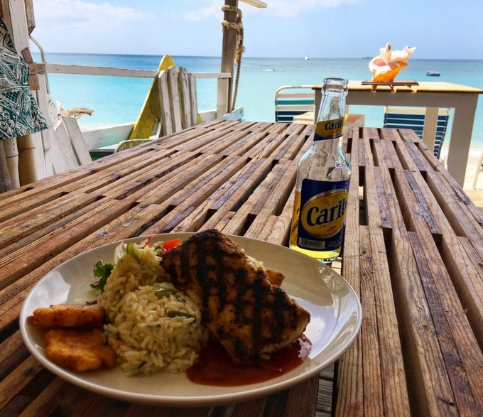 Fish and Beer auf Carriacou