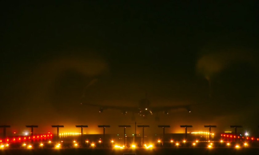 Airbus A340 von Swiss: Märchenhafte Landung