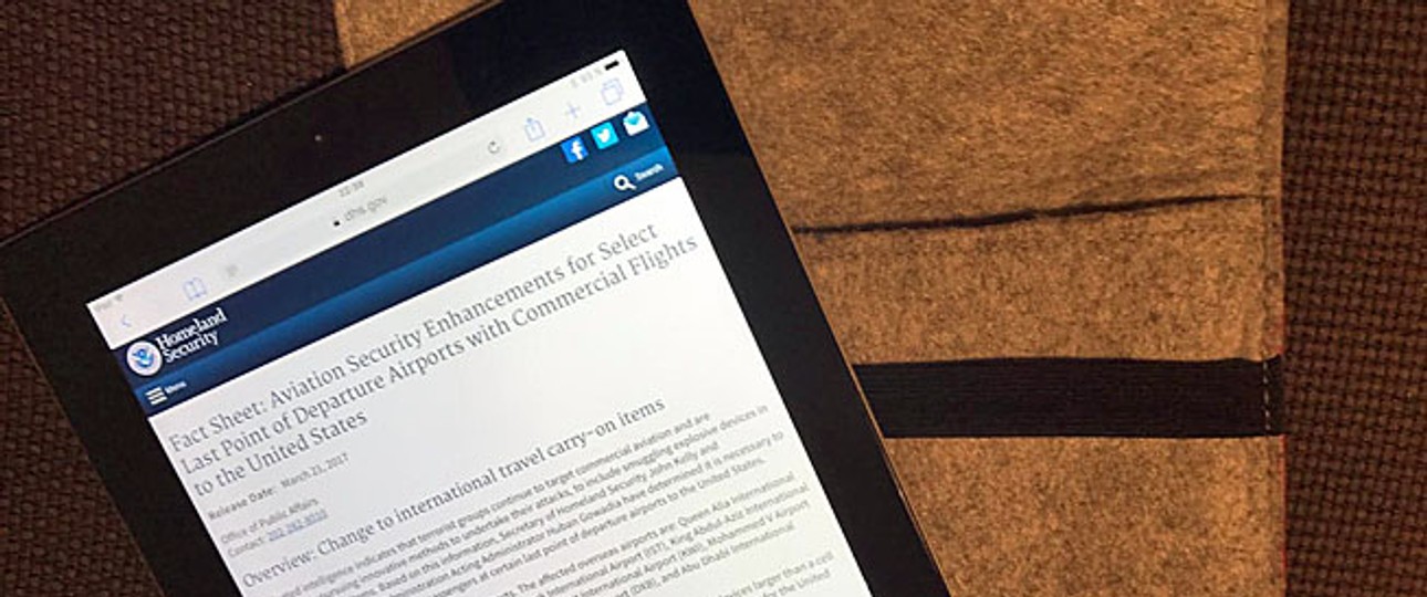 iPad: Was bringt das Verbot, fragt sich die Iata.