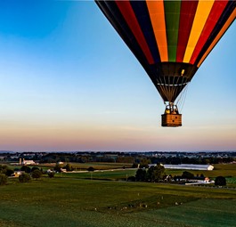 Ballon in der Luft: Ballonfahren ist noch gefährlicher als fliegen in Kleinflugzeugen.