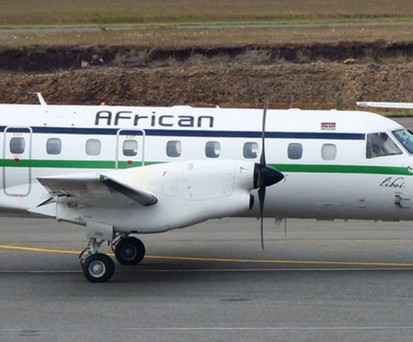 Die Embraer E120 von African Express Airways: Sechs Tote.