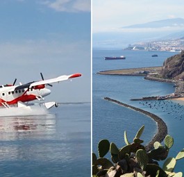 DHC-6 Twin Otter und Strand bei Santa Cruz de Tenerife: Start im Herbst?