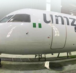 Lackierung der ersten Dash 8 von Umza Express: Neue Airline für Nigeria.
