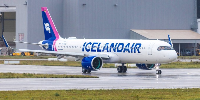 Der erste Airbus A321 LR für Icelandair: Der ...