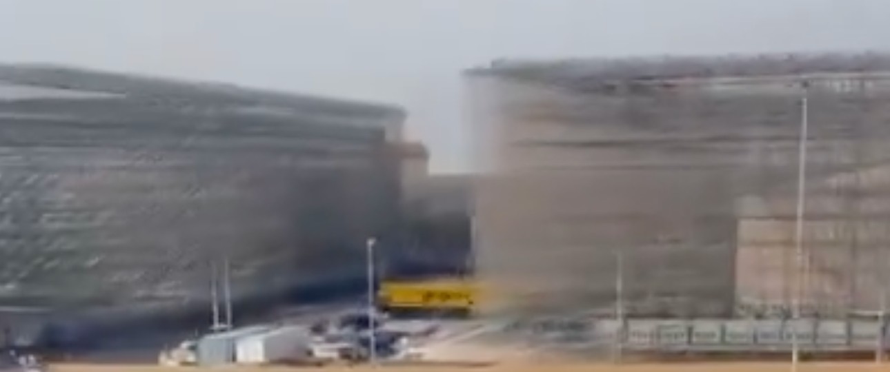 Käfige um die Tanks: Dubai schützt das Kerosin.