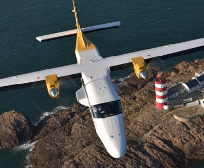 Dornier Do228 von Aurigny: Hersteller Ruag preist den Flieger für Küstenregionen.