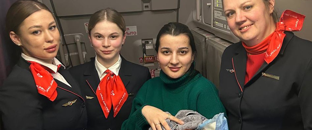 Baby an Bord: Auf dem Flug war es soweit.