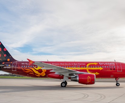 Airbus A320 «Trident» von Brussels Airlines: Diese Woche nur nach Spanien unterwegs. 
