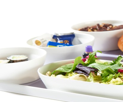 Das neue Economy-Geschirr: Lufthansa beschreibt es als «zeitlos, modern und hochwertig».