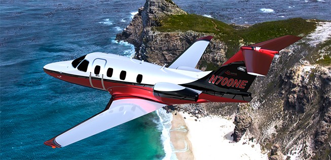 Rendering der Eclipse 700: Neuer Businessjet im unteren Preissegment.