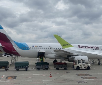 eurowings a320 air baltic a220 dus Juli 2022
