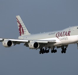 Eine von zwei Boeing  747-8F von Qatar Cargo: Die Flugzeuge verlassen in diesem Jahr die Flotte.