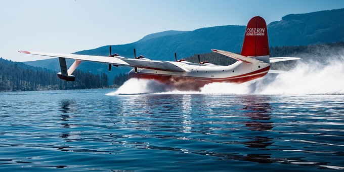 ... nicht mehr auf dem Wasser zu sehen sein, sondern im British Columbia Aviation Museum.