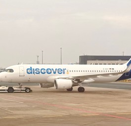 Airbus A320 von Discover: Die Airline soll helfen, die Folgen des STreiks zu mildern.