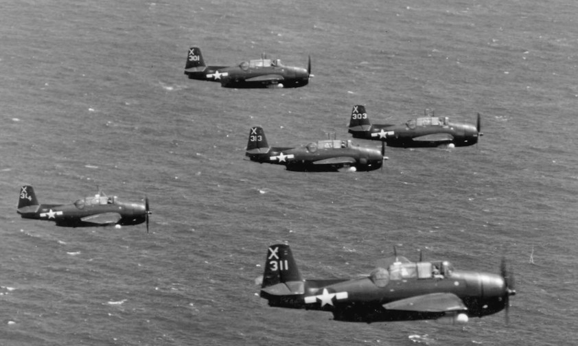 Fünf TBM Avenger der US Navy: Die Bomber kehrten von einer Übung nicht zurück.