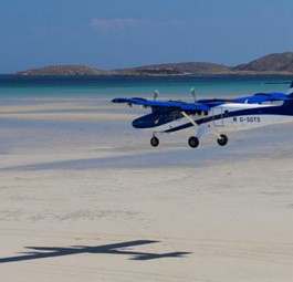 Der Stand ist am Barra Airport die Piste.