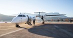 Eine Dash-8 von Sky Alps: Die Fluggesellschaft will in diesem Jahr weiter wachsen.