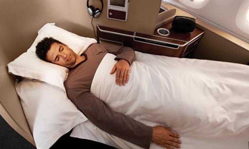 First-Class-Passagier bei Qantas: Seltenheitswert.