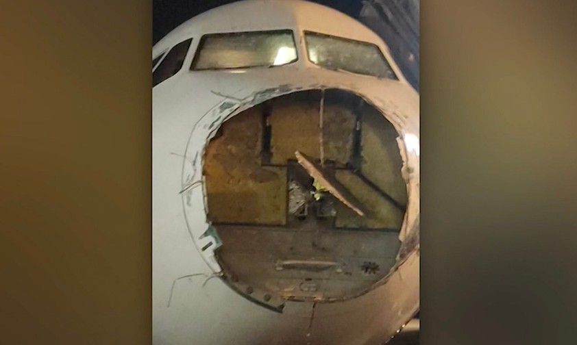 Airbus A320 von Latam in Hagelsturm schwer beschädigt