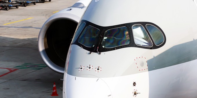 Hier herrschte Verwirrung: Cockpit eines Qatar Airways Airbus A350