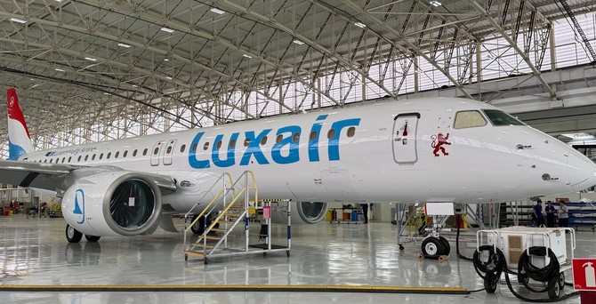 luxair embaer e195 e2 03