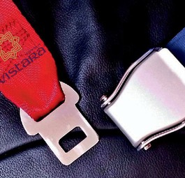 Sitzgurt: Vistara geht in Air India auf.