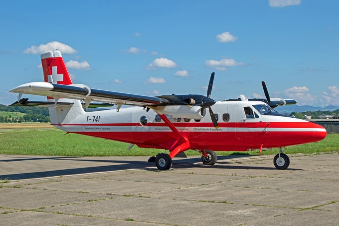 Die Aufnahmen machte die De Havilland Canada DHC-6 der Schweizer Luftwaffe, die von Swisstopo genutzt wird.