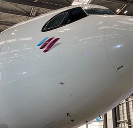 Airbus A330 von Eurowings Discover: Ein Jet dieses Typs steckt in Windhoek fest.