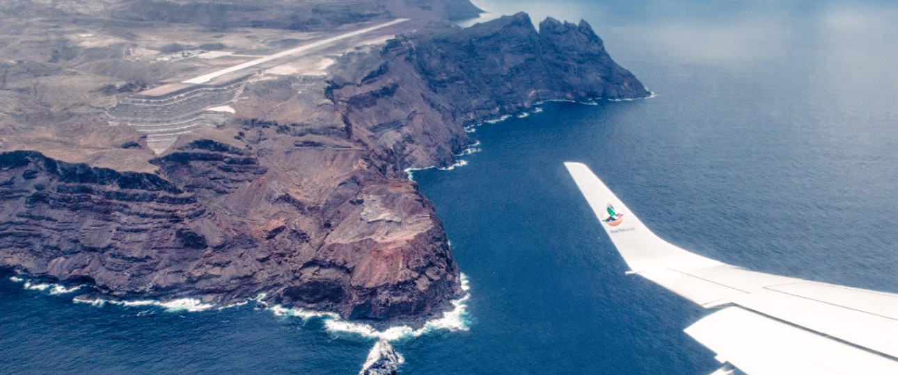 Anflug auf St. Helena: Zwischenstopp findet nicht mehr in Windhoek statt