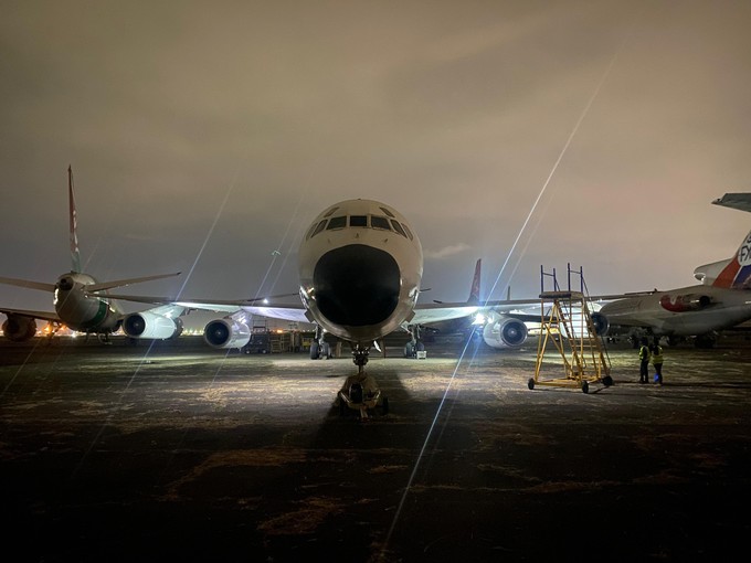 Die Douglas DC-8.