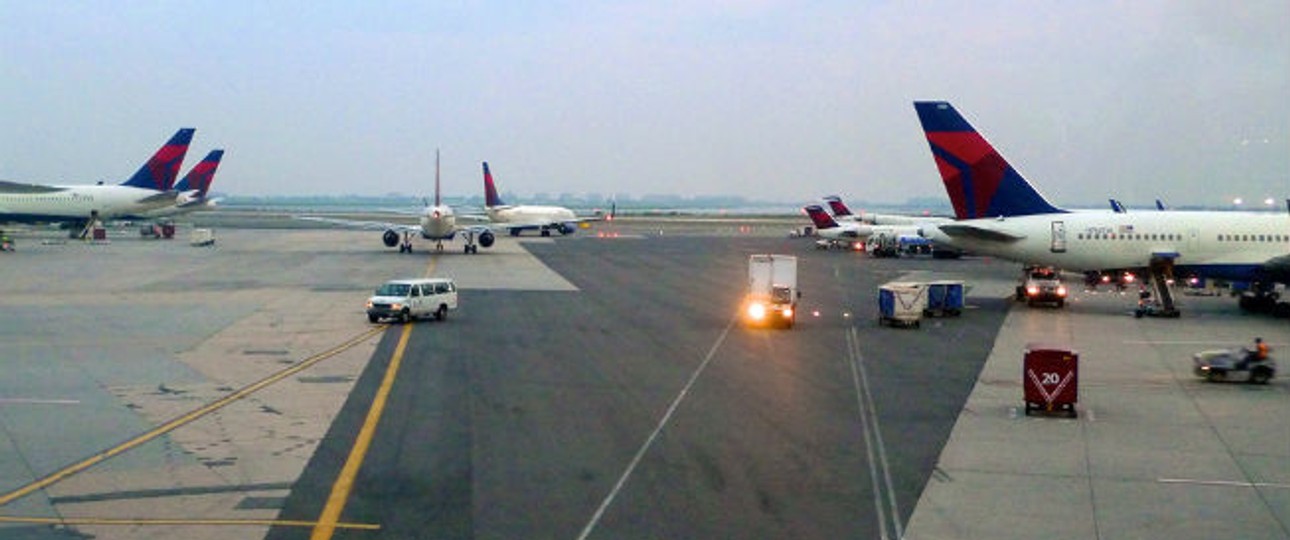 Flughafen JFK: Zum Glück passierte niemandem etwas.