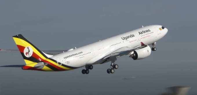 Einer der beiden Airbus A330-800 von Uganda Airlines: Die Fluglinie ...