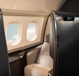 Der neue First-Class-Sitz von British Airways wird ab Mitte 2026 abheben.