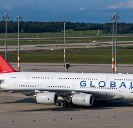 Der Airbus A380 von Global Airlines: Soll vor Jahresende wider fliegen.