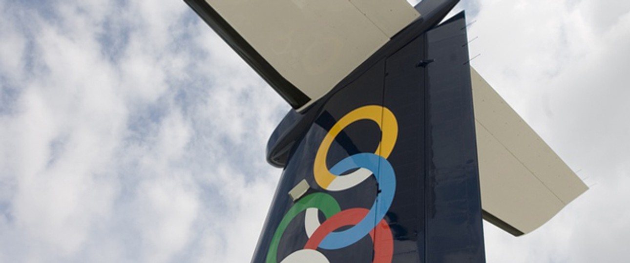 Heckflosse von Olympic Air: nicht mehr in Thessaloniki.