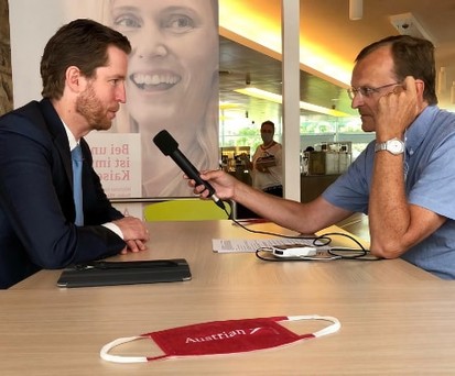 Alexis von Hoensbroech (links) im Gespräch mit Michael Csoklich