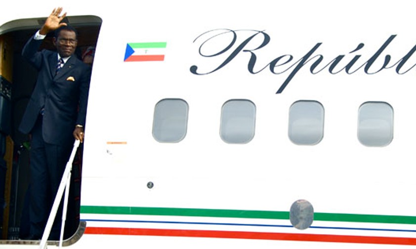 Teodoro Nguema Obiang Mangue: Sein Flugzeug wurde beschlagnahmt.