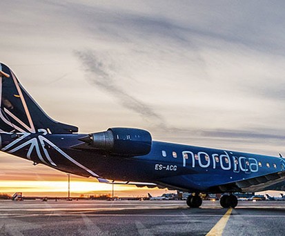 Bombardier CRJ900 von Nordica: Bald für SAS unterwegs.
