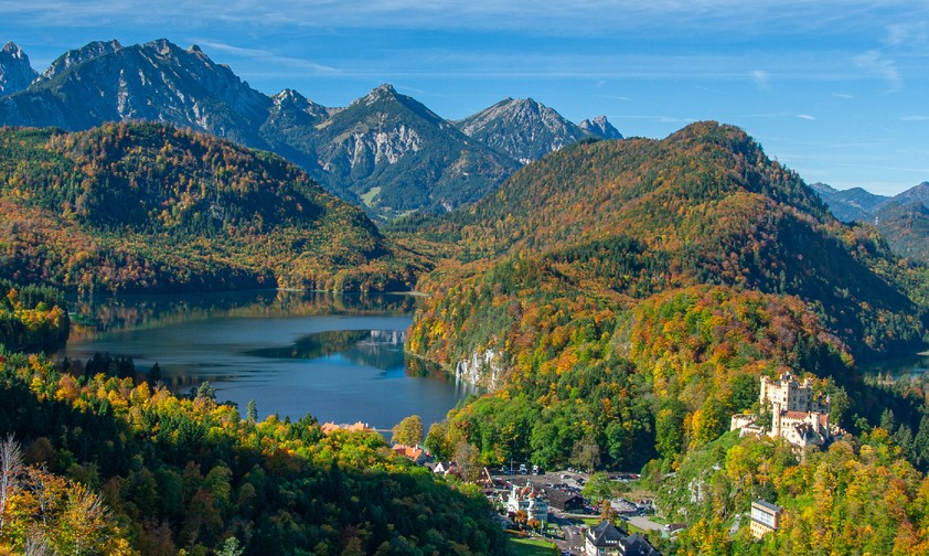 Alpsees mit Schloss Hohenschwangau